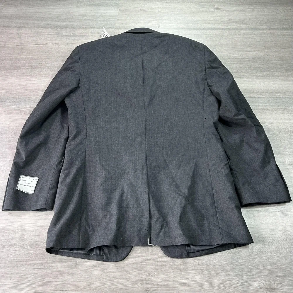 Jos. A. Bank Blazer Mens 42L Gray Classic Collection Wool 2‎ Button Sport Coat